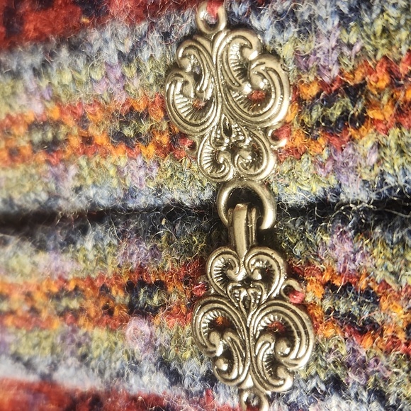 Vintage Carroll Reed Nordic Toggle button-down chunky cardigan sweater - Picture 9 of 11